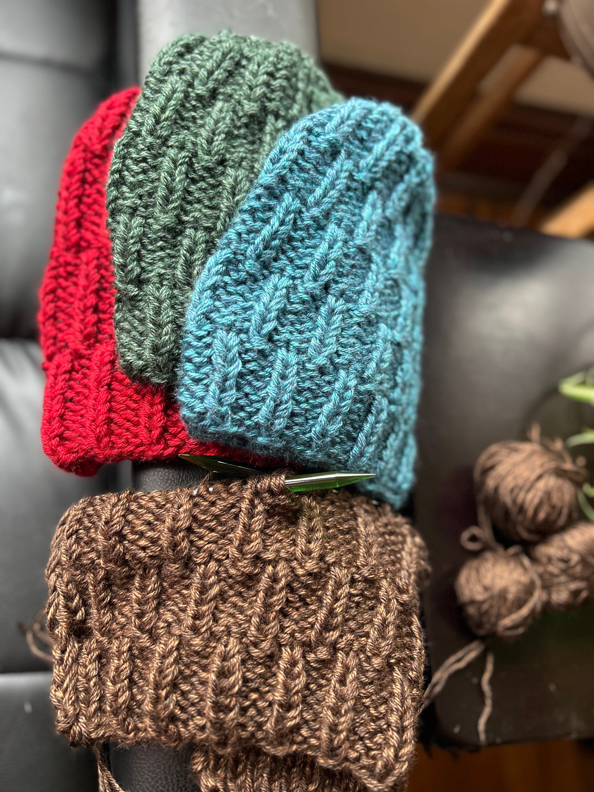 Hand Knit Men’s Beanie