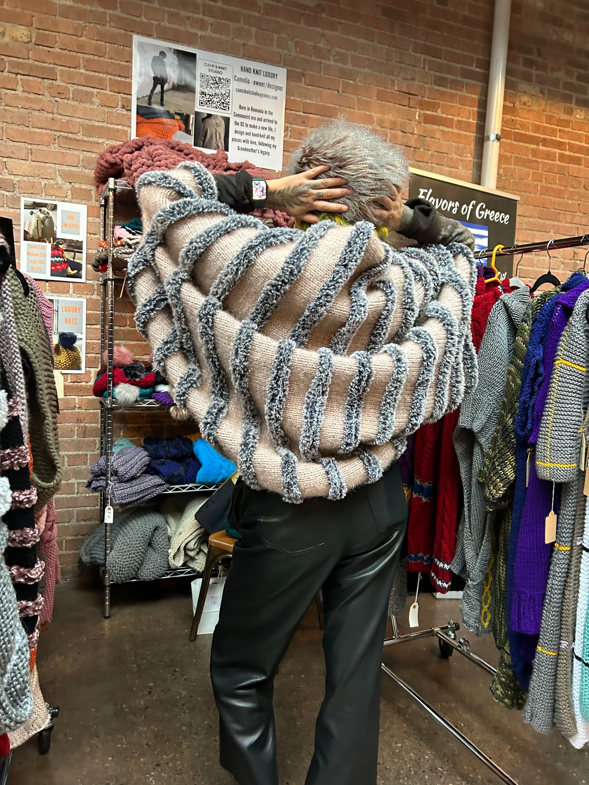 Hand Knit Cocoon Jacket