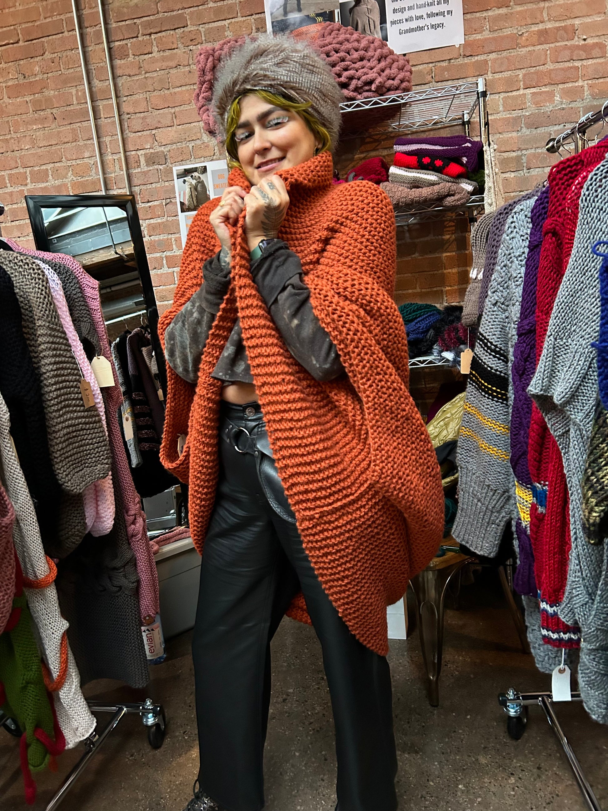 Hand Knit Cocoon Jacket